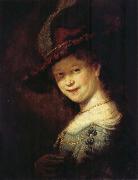 REMBRANDT Harmenszoon van Rijn, Saskia Laughing